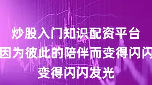 炒股入门知识配资平台也能因为彼此的陪伴而变得闪闪发光